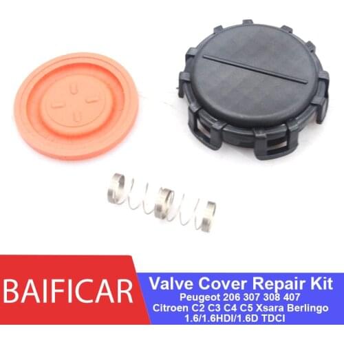Baificar PCV Valve Cover Repair Kit 0248L1 For Peugeot 206 307 308 407 Citroen C2 C3 C4 C5 Xsara Berlingo 1.6HDI/1.6D/1.6 TDCI