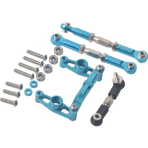 RC Aluminum Ball Bearing Crank Steering Set for Tamiya TT-02B 1:10 Buggy Car