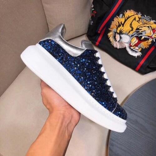 Sequins Allmatch Women Running Shoes Fashion element Sport Shoes For Women High quality fabric Flat With Men Sneakers