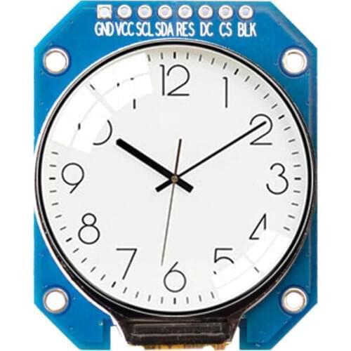 Circle Colorful Module IPS 1.28 inch 8PIN SPI TFT LCD Color Round Screen with Adapter Board GC9A01 400 Brightness 240(RGB)*240