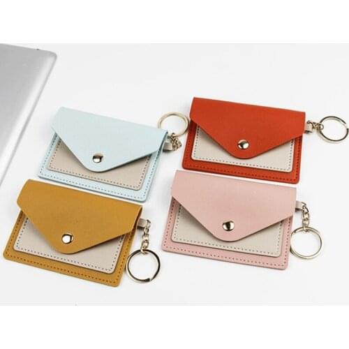 7-Color Fashion Ladies Mini Card Holder Metal Buckle Short Money Bags Patchwork Multi-Function Pocket Women Small Coin Purse