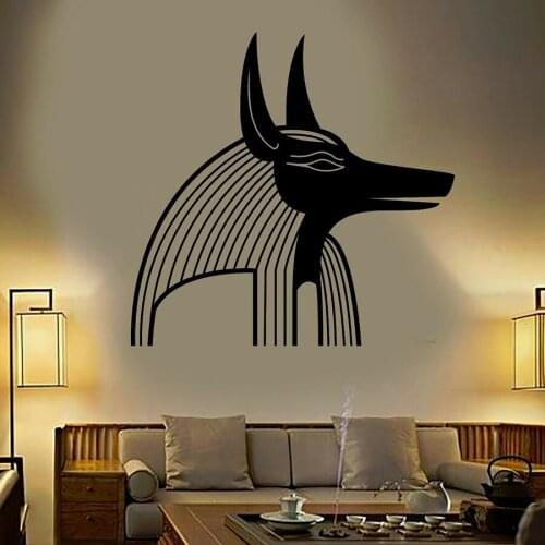 Wall Sticker Vinyl Decal Anubis Egyptian Ancient God Mythology Egypt Home Decor Living Room Bedroom Art Stickers A097
