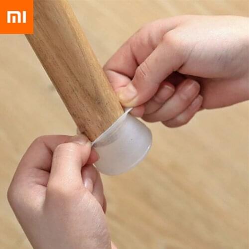 Xiaomi 4-piece chair floor anti-wear protective cover silent anti-skid silicone chair foot pad furniture floor foot chair cover