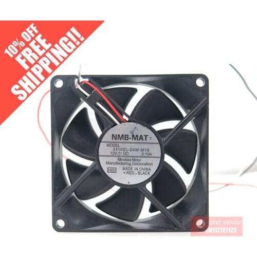 NEW NMB-MAT 8CM 3110EL-04W-M19 8025 12V 0.10A 8CM silence cooling fan