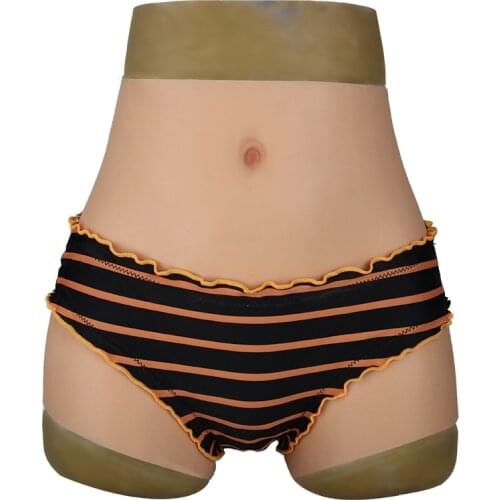 Upgrade 6G Silicone Realistic Vagina Panties Shemale Crossdresser Pussy Pants Transgender Artificial Sex Fake Underwear Lift Hip