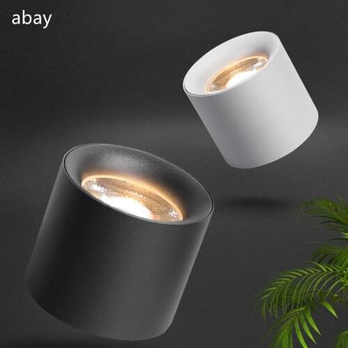 Adjustable light installation small spot light LED ceiling type household living room background wall round mini corridor porch
