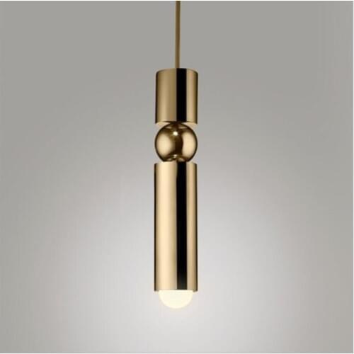 Nordic simple modern chandelier 5W bar counter restaurant cafe bedroom bedside single head chandelier