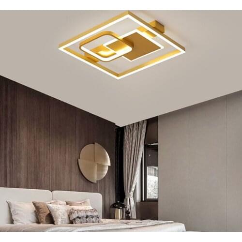 Modern Creative Luster Square LED Ceiling Light For Bedroom Hall Restaurant Kitchen Corridor Nordic Home Interior Luminaires