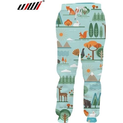 UJWI Sweatpants New Long Funny 3D Sweatpants Print Animal Hip Hop Plus Size 5XL Clothing Male Spring Pants Dropshipping