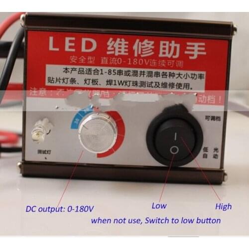 LED Tester TV Monitor Panel Screen LED Backlight Strips Lamps Detector Adjustable DC Output 0-180V Free Shipping