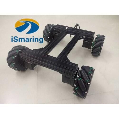 1Set Mecanum wheel car universal intelligent/smart car chassis omnidirectional mobile robot development platform diy for arduino