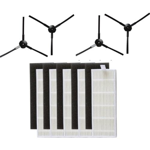 Robot Vacuum Cleaner HEPA Filter Side Brush for ZACO A8s Robotic Vacuum Cleaner Spare Parts Accessories Replacement