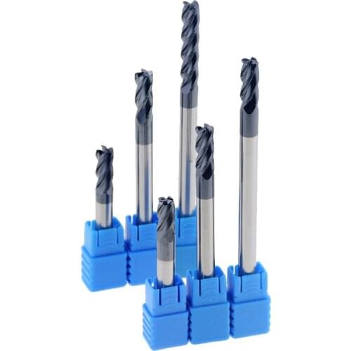 1PCS Shank Diameter 6mm Cutting 4 Flute Alloy Carbide Milling Tungsten Steel Milling Cutter End Mill For CNC Tool