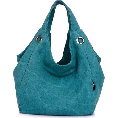 1PCS Large-capacity Womens Single Shoulder Bag Hundred Travel Handbag Fashion Canvas Shopping Bag Casual Mombag
