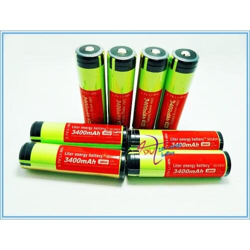 10 PCS/lot New Protected Original Rechargeable battery NCR18650B 3.7V 3400MAH 18650 with PCB for tablet pc inch