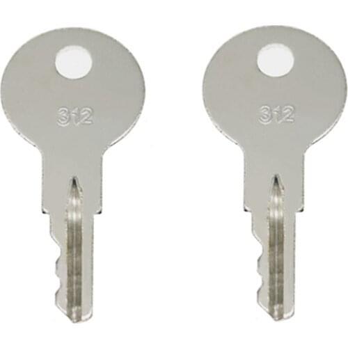 2 Pcs 312 Key For Champion Crown Case Ford Caterpillar Linkbelt Models Free Shipping 68095