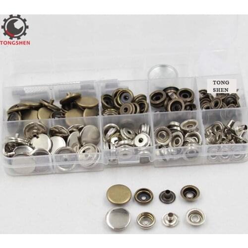 40sets 17mm Metal Snaps Fastener Leather Rapid Rivet Button Sewing Seting Tool Metal Snap Buttons Snaps Press Button Fasteners