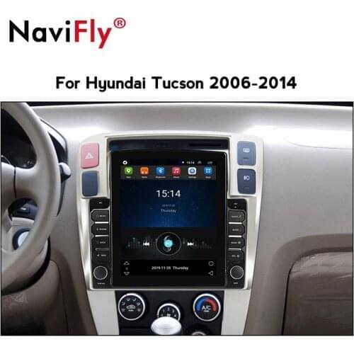 Navifly 9.7" Tesla style for Hyundai Tucson 1 2004 2009 Android video Car radio multimedia player navigation gps No 2 din DVD