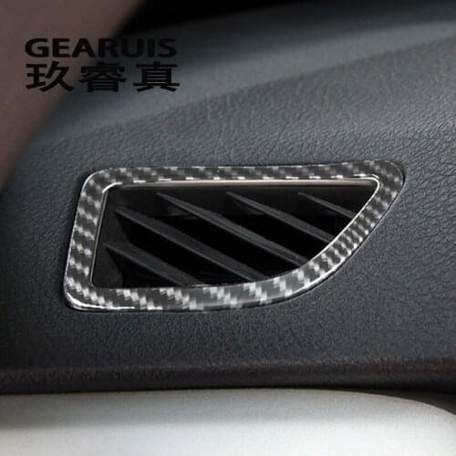 Car Styling Carbon fiber air conditioning outlet decoration Stickers trim For BMW 3 Serise F30 3gt F34 Interior Auto Accessories