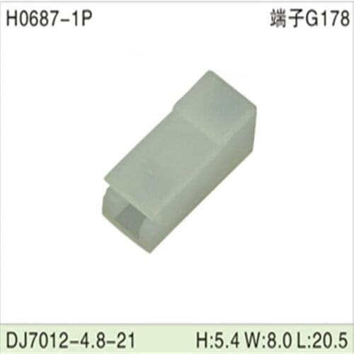 Free shipping 500pcs DJ7012-4.8-21 4.8mm 1Pin AMP Car Electrical Wire Connectors for AUdi,VW，BMW，Mitsushi,Toyota，Ford，NISSAN