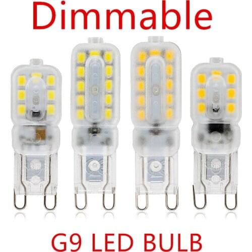 10PCS LED Bulb 3W 5W G9 Light Bulb Dimmable AC 220V LED Lamp SMD2835 Spotlight Chandelier Lighting Replace 20w 30w Halogen Lamp