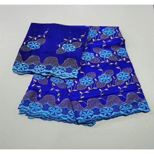 Hot Sale African Swiss Voile Lace In Switzerland 5+2 Yards/Set Cotton Lace Fabrics 2019 Latest African Lace Fabric! LCF1225