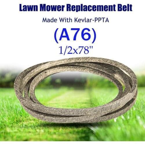 Make with Kevlar Mower Belt 1/2x78" A76 Triangle For AYP Husqvarna Cub-Cadet MTD MKFLGBB2-A76R19 754-04165 954-04165 532131264
