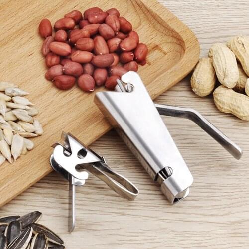 Kitchen Household Tool Stainless Steel Sheller Nut Sunflower Seed Peeler Walnut Clamp Nutcracker Opener
