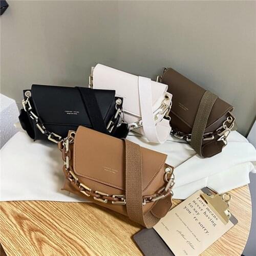 Fashion PU Leather Crossbody Purse Casual Women Street Chain Shoulder Bags for women 2020 сумка женская sac