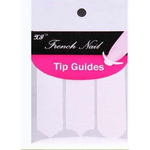 New Beauty Tools 1 Sheet Nails Guides Tips Sticker 3 Style French Manicure Nail Art Decals Form Fringe DIY Styling