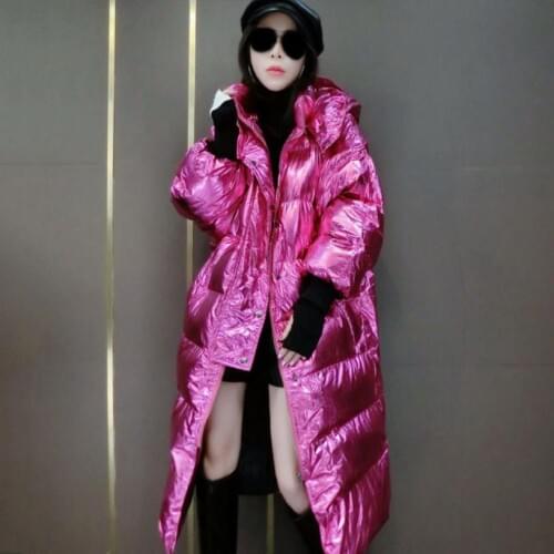 Newest 2020 Winter Fashion Womens Down Cotton Coat Hooded Padded Cotton Jacket Female Loose Long Sleeve Plus Size Outwear L1721