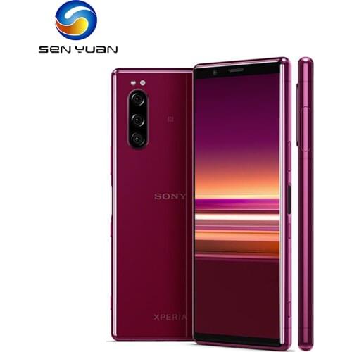 Original Sony Xperia 5 4G LTE Mobile Phone 6.5" Octa Core 6GB+128GB Triple 12MP NFC Fingerprint Unlocked J9210 Android CellPhone
