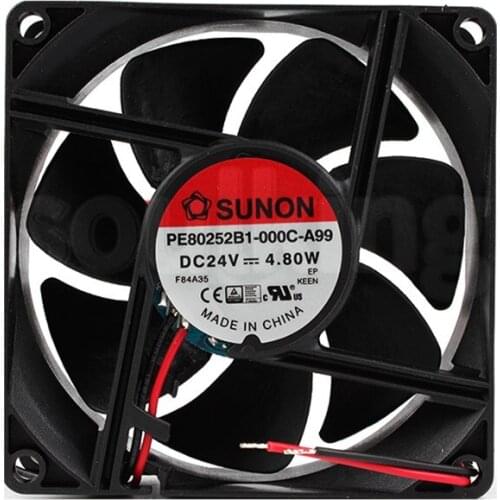 PE80252B1-000C-A99 8025 24V 4.8W large air volume cooling fan 6 Month Warranty