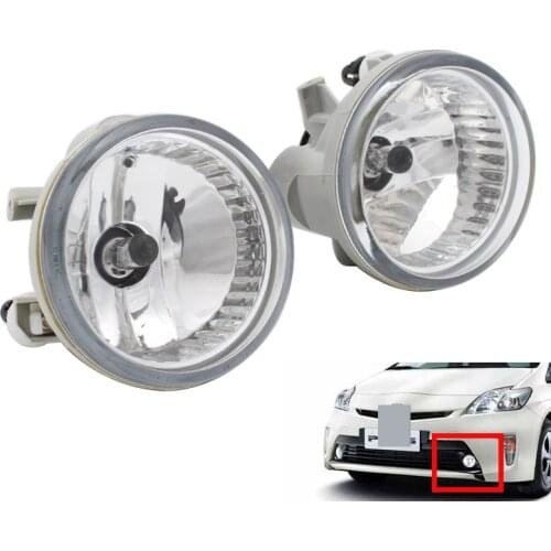 Clear LENS Car Fog Light External Lights Front Lower Bumper Foglamps for Toyota Prius 2004-09 Foglamps for Toyota Echo 2003-2005