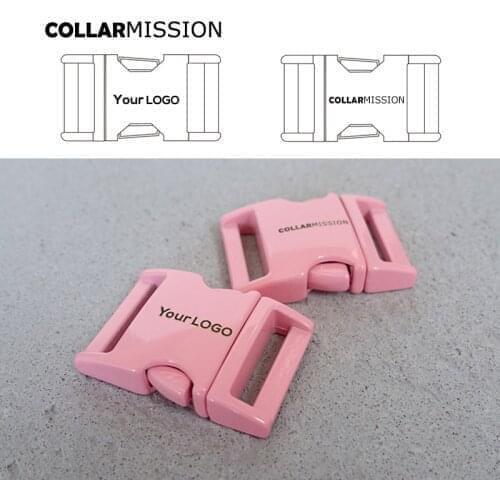 Retailing engraved buckle， we provide laser engraving service customize LOGO，pink metal buckle quick side release 20mm CCK20P
