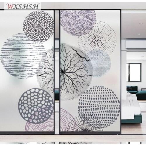 Custom Size Static Cling Window Film Stripe Pattern Explosion-Proof Privacy Protection Home Decoration Durable Glass Covering