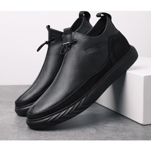 Warm Winter Sneakers With Fleece Inside Genuine Leather Outdoor Causal Shoes New Casual Sport Shoes for Men