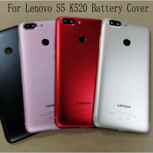 Replacement For Lenovo S5 K520 back Battery Cover Official Original Cover With Power Volume Buttons + Camera Lens