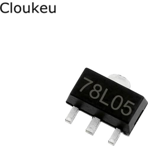 10Pcs 78L05 SOT-89 0.1A/5V