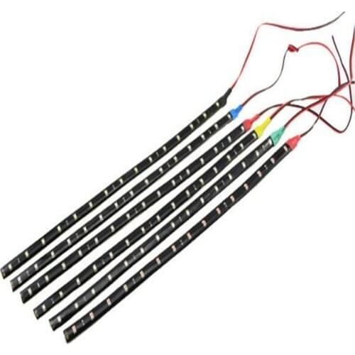 12V LED Strip 3528 1210 smd soft light bar 30cm 15LED light module waterproof ip65 white warm red green blue yellow pink 10pcs
