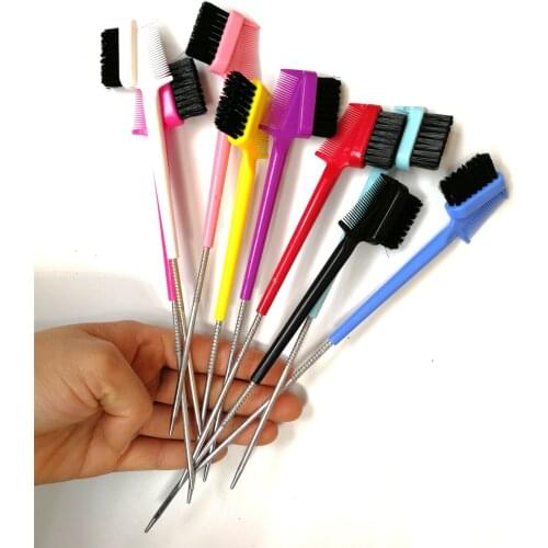 New Coming 3 X Edge Control Brush Magic Collection Double Sided Edge Comb Grooms Smooths 2 in 1