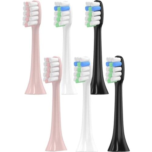 4 Pcs Replacement Toothbrush Heads Compatiable with Xiaomi SOOCAS X3 SOOCARE Electric Toothbrush Round Brush Head