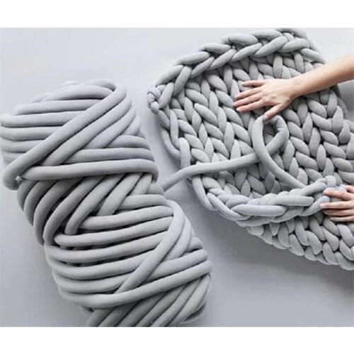 500g Super Thick Bulky Chunky yarn Wool-like Polyester Bulky Knitted Blanket for DIY Arm Knitting Roving Spinning Yarn