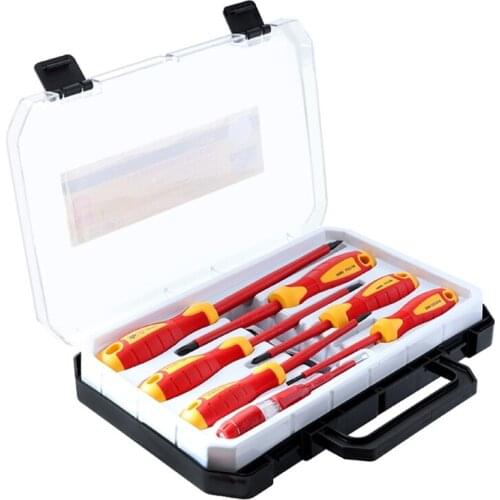 7pcs Hand Tools Changeable Insulated Screwdrivers Set Magnetic Slotted Phillips Bits Electrician Tools 896B