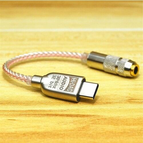 LXDAC DAC Headphone Adapter ALC5686/ES9280C USB C DAC32bit386kHz Hifi DSD600ohm High Amplifier-Type C to 3.5mm Jack