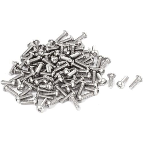 CNIM Hot 11mm Long M3x10mm Stainless Steel Hex Socket Button Head Screws 100pcs