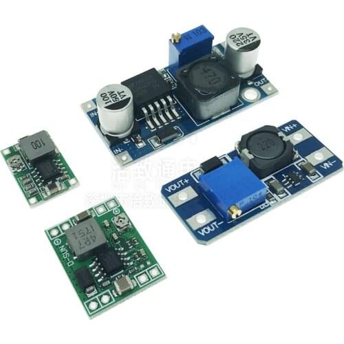 DC-DC Voltage stabilized power supply module Adjustable boost& buck voltage regulator module LM2596S-ADJ MT3608 MP1584EN