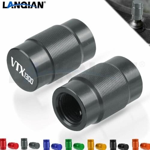 For Honda VTX1300 Motorcycle Aluminum Wheel Tire Valve Stem Caps Airtight Covers VTX1300 2003 2004 2005 2006 2007 2008 Parts