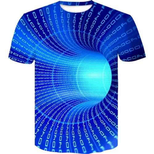 New Colorful T Shirt Men Dizziness 3D Printed T-shirt Funny T Shirts Anime Clothes tshirt Three-dimensional t shirt Camisetas