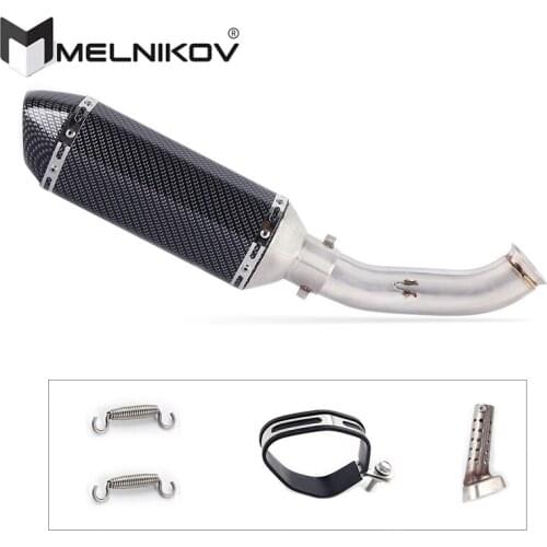 Motorcycle Exhaust Muffler Middle Pipe Slip On Escape For DUKE 390 250 DUKE 125 RC 390 125 RC390 2016 2017 2018 Exhaust